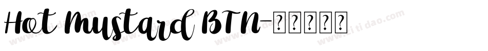 Hot Mustard BTN字体转换